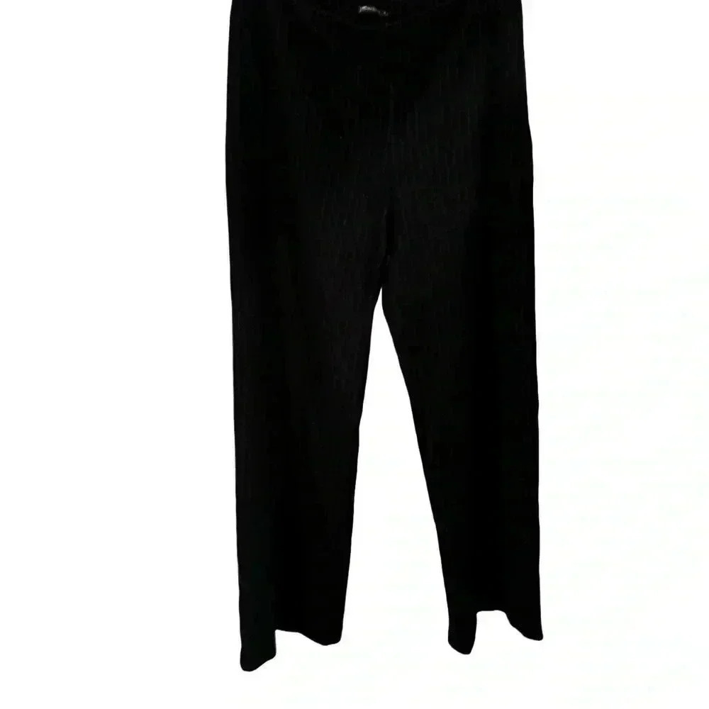 J. McLaughlin woman’s wool dark grey pinstripe dress pants size 4